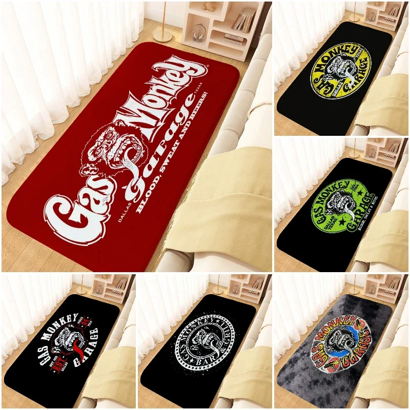 G-Gas Monkey Decor Carpets for Living Room Non-slip Rug Welcome Rugs Home Bedroom Bedside Soft Floor Mat Kitchen Front Doormat