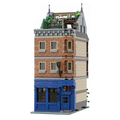 NEW2154PCS Stadt Heißer Verkauf Street View Moc Modulare Undichte Kessel Gebäude DIY kreative ideen Image