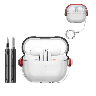 Für Samsung Buds 3 Pro Fall transparente Abdeckung Fall sichere Sperre Telefon halter Fundas für Image