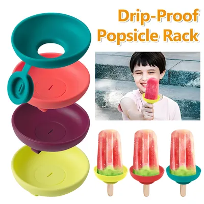Tropfen fester Eis am Stiel Rack Ice Pop Halter kreative tropfen freie Eis halter tragbare wieder verwendbare Eis am Stiel Schutz für Kinder Eis