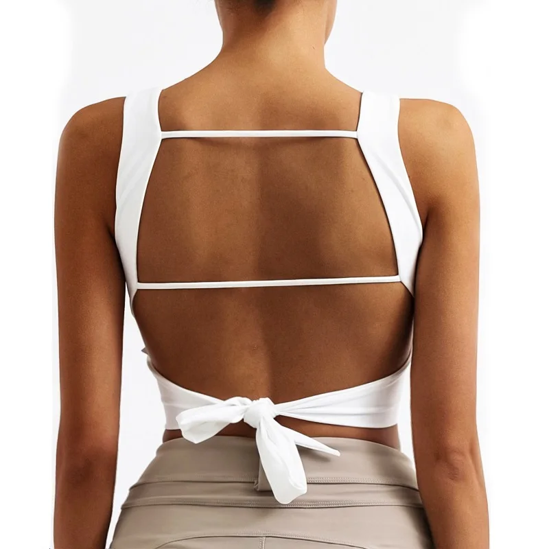 Cloud Hide Weiß Sport-Bh Frauen Fitness HEIßE Mädchen Unterwäsche Push-Up Yoga Crop Top Bhs Pilates Weste Gym Shirt Sport Kleidung Image