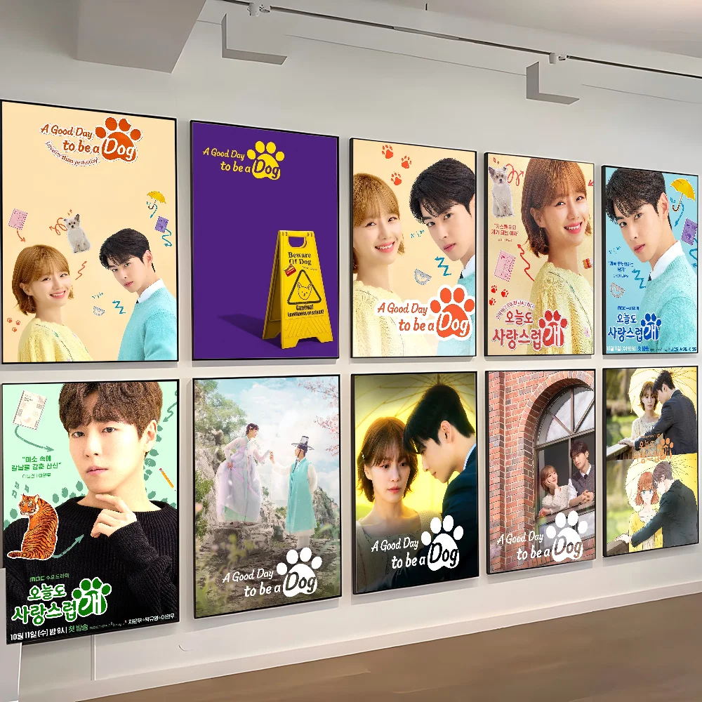 Koreanisches TV-Poster „A Good Day To Be A Dog“ für Zuhause, Wohnzimmer, Schlafzimmer, Bar, Café, Kunstdekoration Image