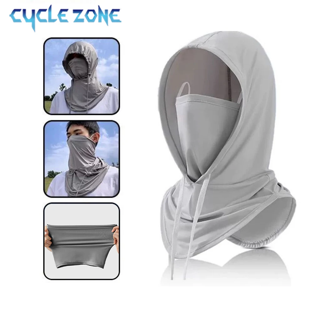 Bicycle Cycling Hat Sunscreen Breathable Full Fack Balaclava Headgear MTB Bike Riding Shawl One-piece Mask Hat Cycling Equipment Image
