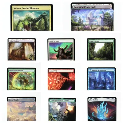 Holo TCG Magical Proxy Hochwertige Proxy-Spielkarten The Ozolith Yavimaya Animar Clouds Gathering Image