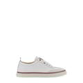 Thom Browne Low-Top Sneaker - Low-Top Leather Sneaker - Gr. 9 - in Weiß - für Herren