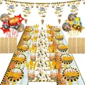 Costruzione Decorazioni per feste di compleanno Tema Buon compleanno Palloncini Bicchieri di carta per auto Piatti Tovaglioli per torte Regali per feste per bambini