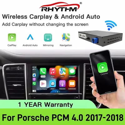 Wireless Carplay Module Box For Porsche Panamera Cayenne Macan Cayman Boxster 911 718 PCM 4.0