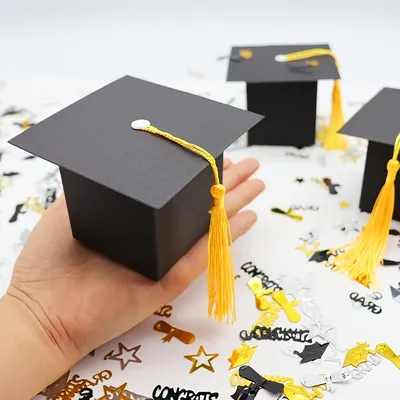 10/30pc Graduation hat candy gift box, 2025 graduation season congratulations graduation theme