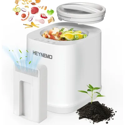 4L Electric Composter for Kitchen, Smart Compost Bin Outdoor/Indoor, Odorless Auto-Cleaning
