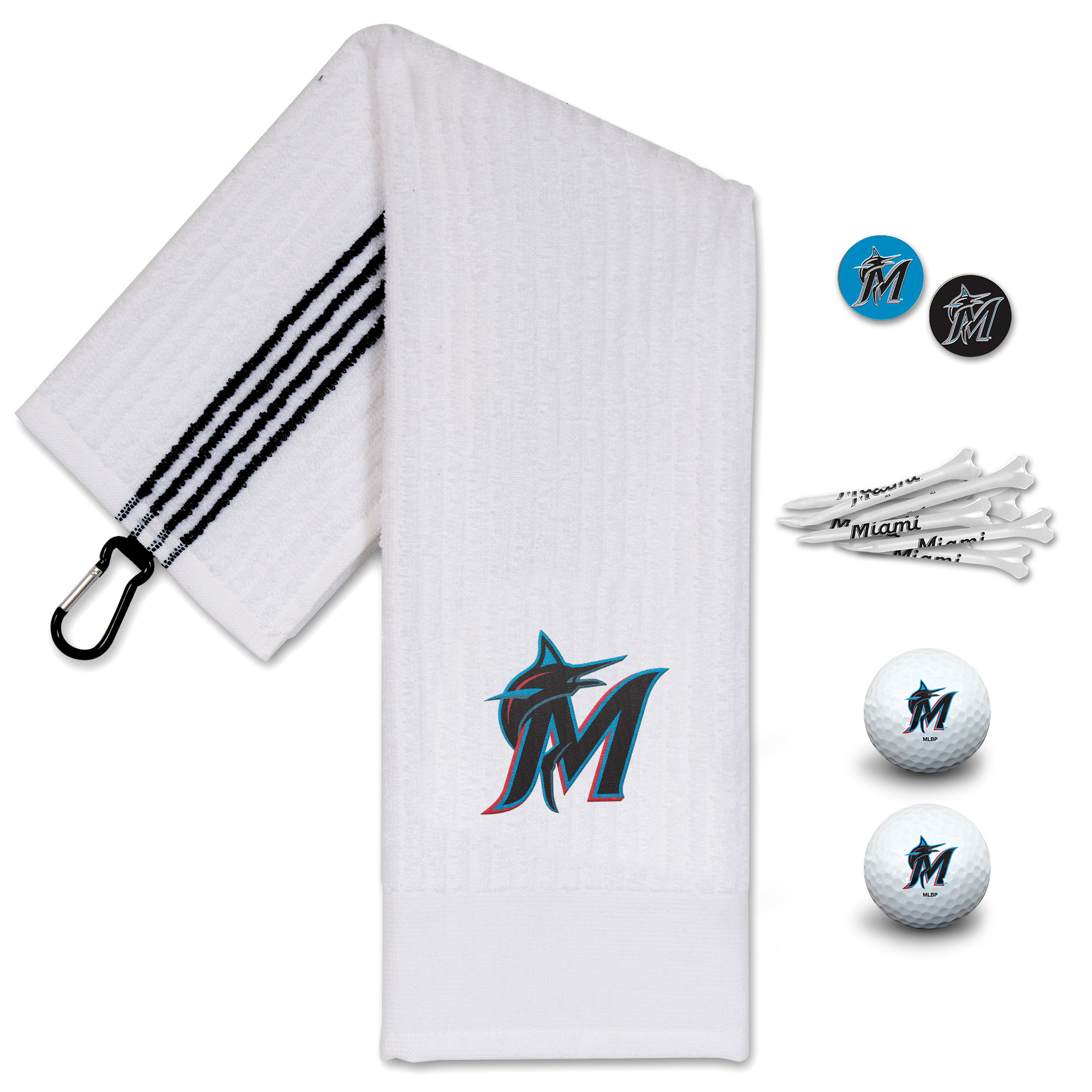 WinCraft Miami Marlins Golf-Geschenkset Image