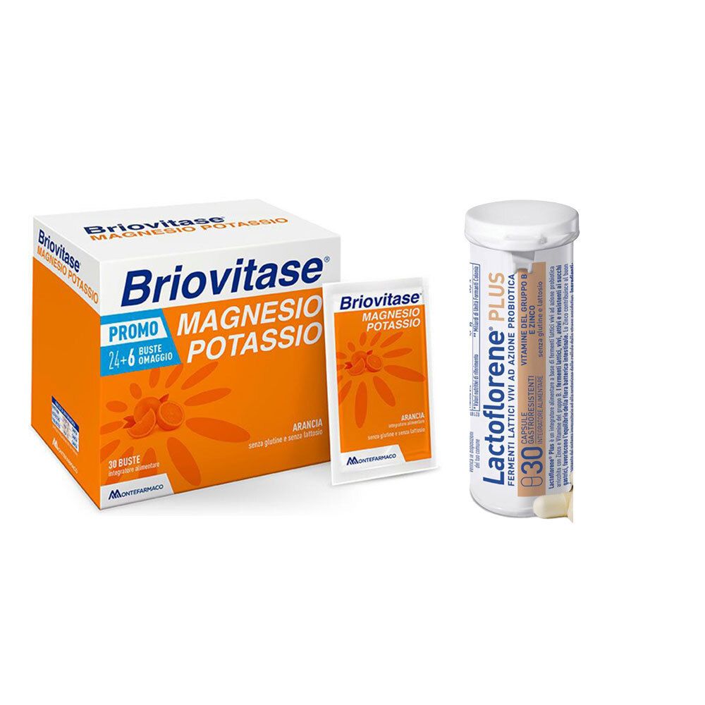 Briovitase® Orange Magnesio e Potassio + Lactoflorene® PLUS 30+30 pz S