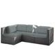 HonunGron 8Pcs Outdoor Patio Sofa Cushion Cover, Water Resistant Replacement Covers for Patio Furniture Cushions, Soft Couch Slipcovers, Seat Covers for Garden, Rattan, Outdoor (Light Grey)