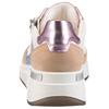 Keilsneaker ARA "GARDA", Damen, Gr. 5,5 (38,5), weiß (weiß kombiniert), Glattleder, Veloursleder, kontrastfarbene Details, sportlich, Schuhe, Plateausneaker, Keilsneaker mit Wechselfußbett in H-Weite