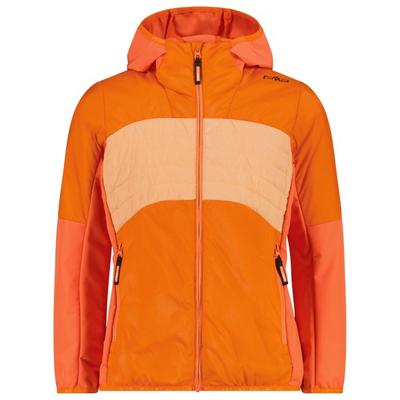 CMP - Girl's Hybrid Jacket Fix Hood - Kunstfaserjacke Gr 110 orange Image