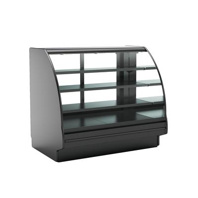 Structural Concepts GHS556RLB (CURVED) 62 7/8" Fusion Horizontal Open Air Cooler w/ 4 Levels, 110-120v, Black