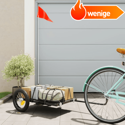 TEMU Bicycle Trailer Black 122x53x28/ 122x53x31/ 135x68x37 Cm Iron Image