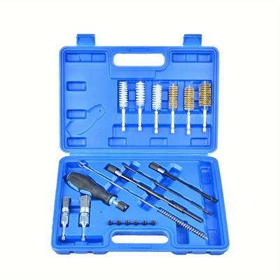 TEMU 19pcs Injector Seat & Port Cleaning Tool Set, Universal Decarbonising Image