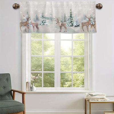 TEMU Fawn & Christmas - Rod For Hanging, For , Bedroom, - Washable Image