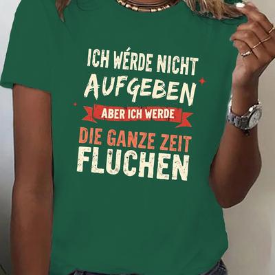 TEMU I Wearing A T-shirt With A , Casual Summer And Spring , Designed For Women. Image