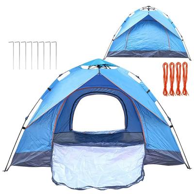 TEMU 1set Automatic Quick Open Tent 3-4 2 Doors Uv-proof Moisture-proof Double-door Design-for Camping Hikng Beach Travelling Image