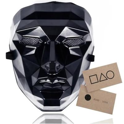 TEMU Tk The Game Villain Mask + 1 Game Card - Halloween Costume, (1x Villain Mask . Game Card), Rubber Band Image