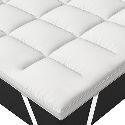 TEMU 5cm Thick Padded Mattress Topper, Microfiber Mattress Protector With Filling, Premium Mattress Pad Image