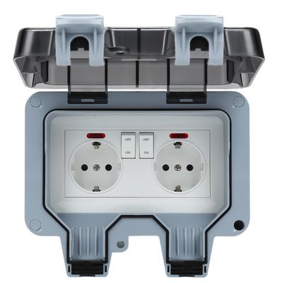TEMU Outdoor Socket With Switch Indicator And Lockable Cover For Rooms And Outdoor Gardens Image