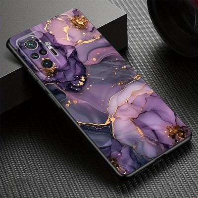 TEMU Phone Case With A Marble Design For Xiaomi Redmi Note Models Including 11s, 9s, 14, 8t, 10s, 12s, 11 Pro, 10, 12, 9, 8, 7, 13 Pro, 9t, And 10. Image