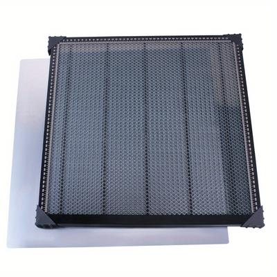 TEMU Honeycomb Honeycomb Panels With 1 Aluminium Plate, 500x500x22mm Laser Honeycomb Work Table, With 4 Corner Protectors, Honeycomb Laser Bed For Laser Cutting And Engraving Image