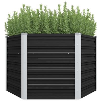 TEMU Garden Raised Bed 129 X 129 X 77 Cm Galvanized Steel Image