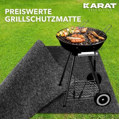 TEMU Floordirect Grill Mat Floor Protector – Fireproof Mat For Gas & Charcoal Grills – Bbq Grill Mat For Patio, Balcony & Outdoor – Grill Protection Mat Image