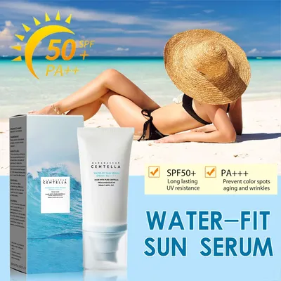 50+ Facial Sunscreen Centella Protector Solar Sunblock Skin Whitening Cream Korean Moisturizing Protector Care Body Sunscreen