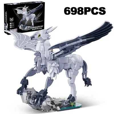 Kreative MOC 698 stücke Magie Welt Hippogriff Modell Bausteine Set Magische Kreatur Figuren Kit Ziegel Spielzeug Für Kinder Geschenke Image