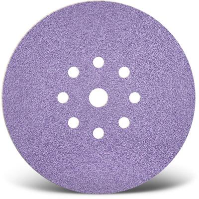 Menzer - Purple hd Klett-Schleifscheiben, 225 mm, 9-Loch, f. Trockenbauschleifer, Keramik-Mix (5 Image