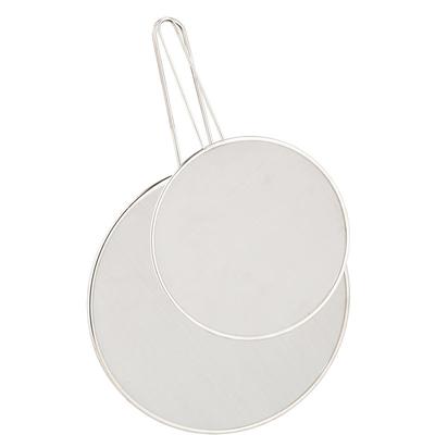 Relaxdays - Spritzschutz für Pfannen, 2er Set, rostfreier Edelstahl, mit 25 & 33 cm ∅, Image
