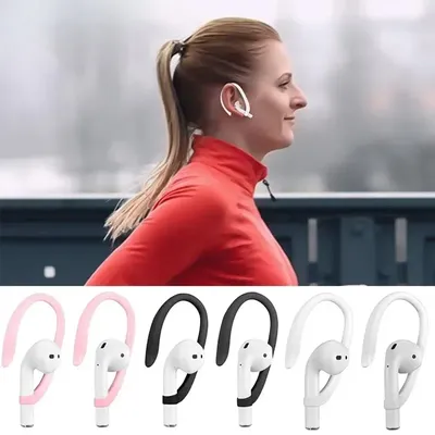 1 paar Silikon Anti-verloren Ohr Haken Bluetooth Kopfhörer Sport Verhindern Herunterfallen Ohr Haken Image