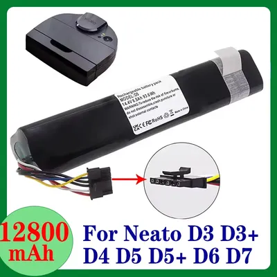 NEUE Ersatzbatterie 14,4 V 61WH 12800 mAh Für Neato Botvac D3 D3+ D4 D5 D5+ D6 D7 205-0011 Image