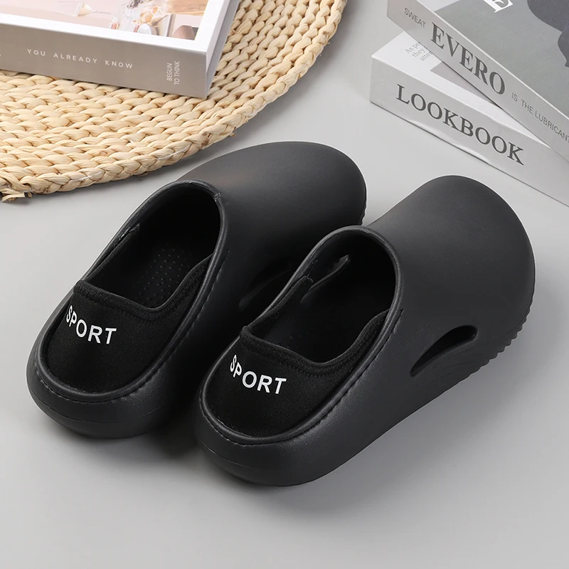 Sommer EVA männer Hausschuhe Wasserdicht Öl-proof Chef Schuhe Outdoor Weiche Nicht-slip mann Casual Schuhe Garten clogs Krankenschwester Arzt Schuhe