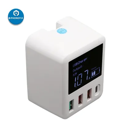 WLX-A9T QC 3,0 30W Ladegerät Schnell Ladung 3,0 USB Wand Ladegerät mit Typ-C ausgang Adapter Image
