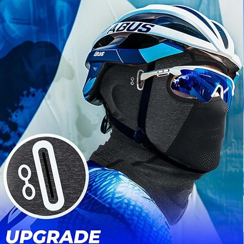 Motorrad Sommer UV-Schutz Brille Gesicht Atmungsaktive Loch Männer Frauen Schnell Trocknend Motorradfahrer Winter Warme Ski Maske Image