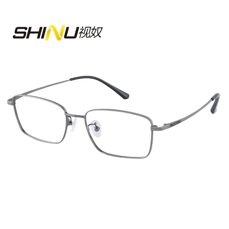 Shinu Titan Brille Männer Lesebrille 3,0 Myopie 6,5 Dioptrien gläser schneller Versand Myopie Brille kein Astigma tismus Image