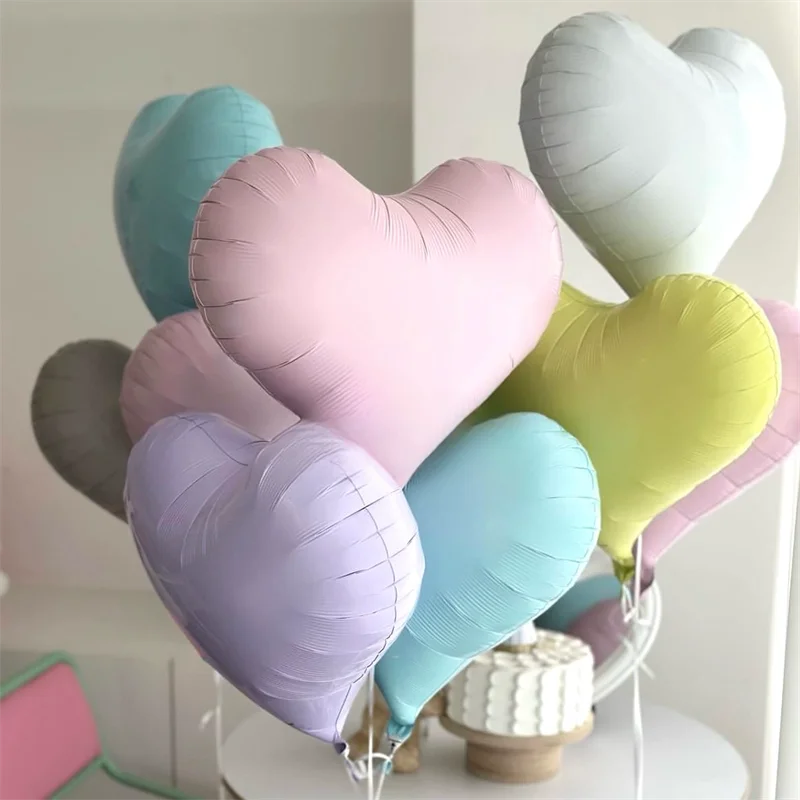 5 stücke 20 zoll Herat Ballon Alles Gute Zum Geburtstag Valentinstag Aluminium Folie Ballons Globos Für Hochzeit Geburtstag Party Dekorationen Image