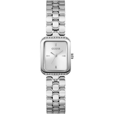 Quarzuhr GUESS "ISLA", silberfarben, Armbanduhren, Damen, Armbanduhr, Damenuhr, Edelstahlarmband, analog, Kristallsteine Image