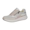 Plateausneaker WALDLÄUFER "H-MARA", Damen, Gr. 6 (39), grau (grau, weiß), Leder, Textil, sportlich, Schuhe, Halbschuh, Freizeitschuh, Schnürschuh in Komfortweite H, Topseller