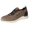 Slip-On Sneaker MUSTANG SHOES, Herren, Gr. 50, taupe, kaffee, Textil, Lederimitat, kontrastfarbene Details, casual, Schuhe, Slipper, Freizeitschuh mit heller Laufsohle