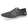 Barfußschuh DOCKERS BY GERLI, Damen, Gr. 41, grau (dunkelgrau), Textil, sportlich, Schuhe, Schlupfschuh, Sneaker, Sommerschuh in lässiger Strick-Optik