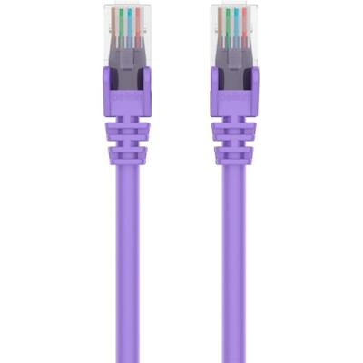 Belkin Cat6 Ethernet Patch Cable Snagless, Rj45, M/m - 12 Ft Category 6 Network Cable - 24 Awg - Purple