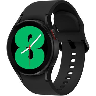 Samsung Galaxy Watch4, 40Mm, Black, Bluetooth - 16 Gb - 1.50 Gb Standard Memory - 1.2" - Android Wear - Bluetooth - Black - Aluminum Case - Health & Fitness