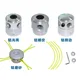 Testa per tagliaerba in alluminio con testina per decespugliatore a 4 linee Accessori per tosaerba Testa per linea di taglio per la sostituzione del decespugliatore