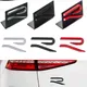 3D Metallo R Logo Emblema Auto Baule Posteriore Adesivo Griglia Anteriore Distintivo Per Volkswagen VW Polo MK8 Passat Tiguan CC Golf R Accessori